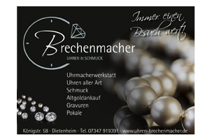 Anzeige Uhren und Schmuck Brechenmacher