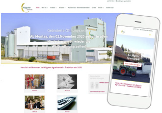 Homepage mit WordPress Allgaier Agrarhandel