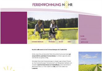 Homepage Ferienwohnung Nohr