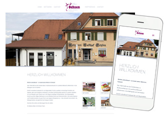 Homepage mit WordPress Gasthof & Metzgerei Ochsen