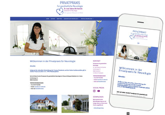 Homepage responsive Design Neurologin Ott-Oechlse